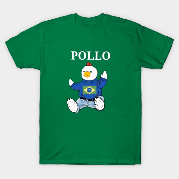 Pollo bear de Brazil T-Shirt by Duendo Design